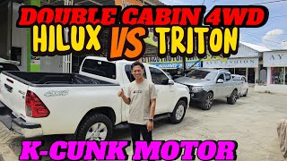 DOUBLE CABIN 4WD HILUX VS TRITON #kcunkmotor