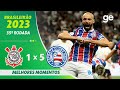 CORINTHIANS 1 X 5 BAHIA | MELHORES MOMENTOS | 35ª RODADA BRASILEIRÃO 2023 | ge.globo