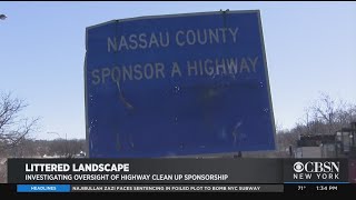 CBSN New York Investigates: Why Is Litter Going Uncollected On 'Sponsored' Highways?