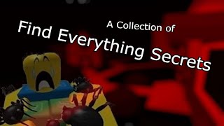 [Spoilers] A Collection of Find Everything Secrets