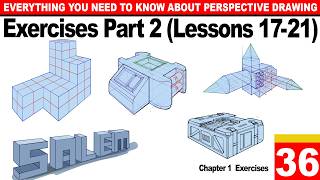 Pelajaran 36: Latihan Menggambar Perspektif pada Pelajaran 17-21
