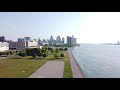 Detroit River • 4K Drone • Free Stock Footage • The Drone World 🚁🌍