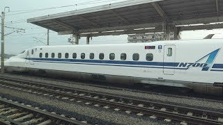 JR東海 東海道新幹線 こだま 新大阪行き　車窓 朝の名古屋～岐阜羽島 2017 .7