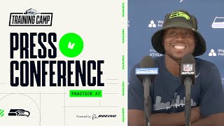 Tyler Lockett Press Conference At Training Camp Practice #7- August 5
