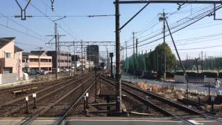 近鉄蟹江駅 観光特急しまかぜ通過