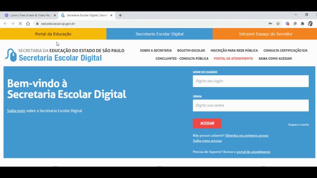 Como Acessar O CAED Pela Secretaria Escolar Digital - YouTube