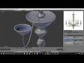 how to make a chandelier in blender tutorial timelapse