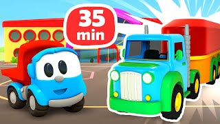 Leo the truck full episodes cartoons for kids & Learning baby videos. Street vehicles & toy trucks.