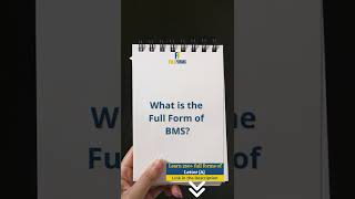 What is the Full Form of BMS? | BMS की फुल फॉर्म क्या है? #shorts #fullforms