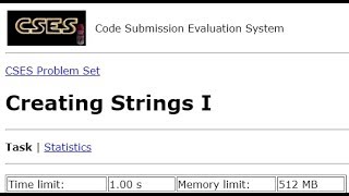 Creating Strings I - CSES Introductory Problems #13