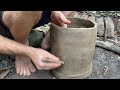 Primitive Technology Purifying Clay By Sedimentation and Making Pots