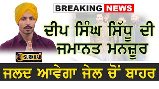 ਦੂਜੇ ਕੇਸ ਵਿਚ ਵੀ ਹੋਈ Deep Sidhu ਦੀ ਜਮਾਨਤ | ਜਲਦ ਹੋਵੇਗੀ ਰਿਹਾਈ | ਮੱਥਾ ਟੇਕਣ ਜਾਣਗੇ Sri Darbar Sahib