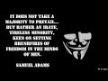 Anonymous ( user 33 ) : The Importance of Freedom