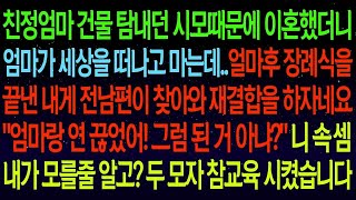 【사연열차①】친정엄마 건물 탐내는 시모 때문에 이혼했더니 시모와 연 끊고 왔다며 재결합하자는 전남편  검은속내를 내가 모를줄 알고 착각에 빠진 두 모자 참교육 시켰습니다#