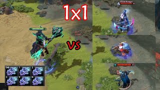 Outworld Devourer 6x Moon Shard vs 3x AGI Hero Full Items | 30 lvl | #dota2 #dota #wodota2