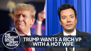 Trump Wants a Rich VP with a Hot Wife, Nigel Farage Attacked with Milkshake | Th