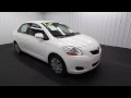 The KEY 2010 Toyota Yaris Sedan EXT White INT Black