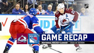 Avalanche @ Rangers 2/5 | NHL Highlights 2024