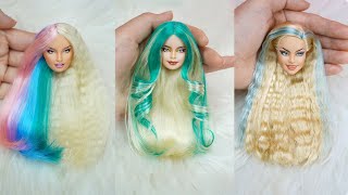 Amazing Barbie Hair Color Transformations 😱 Barbie Hair Color and Style Doll 😱 Barbie Hair Tutorial