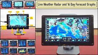 ESP32 Weather Dashboard with Satellite Maps and 16 day Weather Forecast
