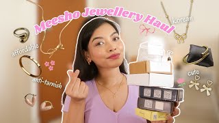 Viral *MEESHO JEWELLERY*🎀 anti tarnish everyday dainty jewellery💖strats Rs.150/-✨#meesho #jewellery