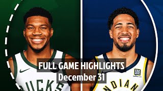 Milwaukee Bucks vs Indiana Pacers Full Game Highlights | Dec 31 | 2025 NBA Season