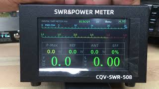 SWR POWER METER  CQV-SWR-508  test by 153E251