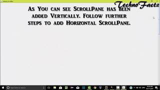 JScrollpane in Java Swing || By Techno Factz