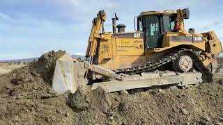 Caterpillar D8R Bulldozer Working On Huge Solar Farm Project - Sotiriadis/Labrianidis Constructions