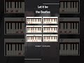 let it be the beatles ピアノ piano ピアノコード 自由なピアノタイム letitbe thebeatles