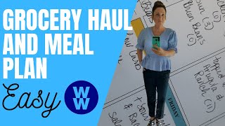Weight Watchers meal plan and Target grocery haul