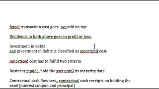 IFR 9 financial assets