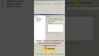 Autopsy Forensic Acquisition Tool Digital Forensics Investigation Autopsy Tutorial #freeeducation