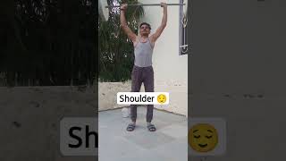 shoulder 😌😱!! #viral #trendingshorts #fitness #gym #motivation #tiktok #shortsfeed