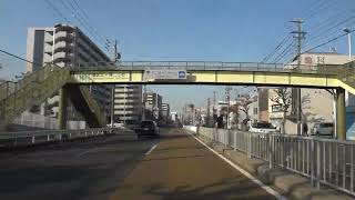 Timelapse×8 地元の人も怖がる!?名古屋の「魔の道路」!?名古屋市営バス 基幹2号バスレーンを極力走行 竹越バス停（愛知県名古屋市千種区）から市役所バス停（中区）まで走行 2023.1.9