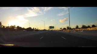 Driving on The I595 Express Lanes in Broward County, Florida