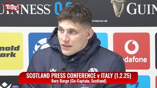 RORY DARGE (SCOTLAND CAPTAIN) PRESS CONFERENCE v ITALY - 1.2.25