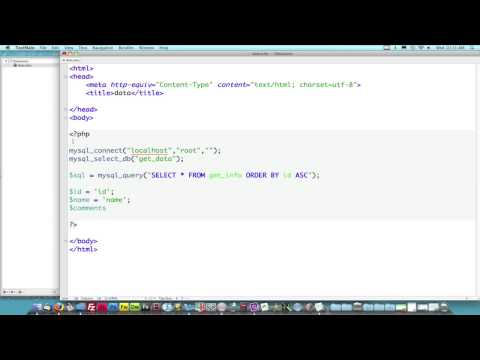 PHP Lesson 1: How to get data from MySQL Database PHP Lesson 1: How to get data from MySQL Database