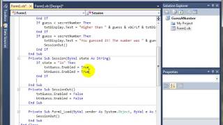 Visual Basic (VB) Guessing Game with Procedure Parameters
