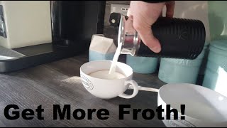 How to Get More Froth from Your Nespresso Coffee Aeroccino | Nespresso tips and help