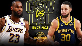 Golden State Warriors vs Los Angeles Lakers Full Game Highlights | January 27, 2024 | FreeDawkins