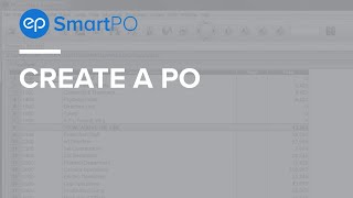 SmartPO   Create a PO