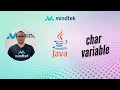 9. Java Char Variable