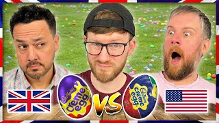 Americans Compare US vs UK Cadbury Creme Eggs!