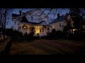 Night Walk Through American Neighborhood During Winter | Nature Sounds for Sleep and Study