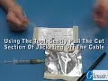 Glenair Fiber Optic Cable Preparation - Step 1