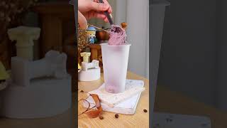 Taro puree red glutinous rice milk tea, A Delicious Dessert Recipe