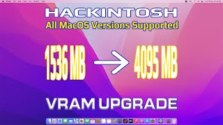 Hackintosh Vram Upgrade from 1.5 GB to 4gb