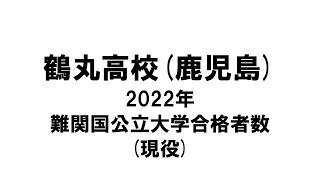 鶴丸高校(鹿児島) 2022年難関国公立大学合格者数(現役)