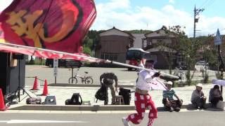 2017能登よさこい祭り　暁さん2日目県道パレード演舞